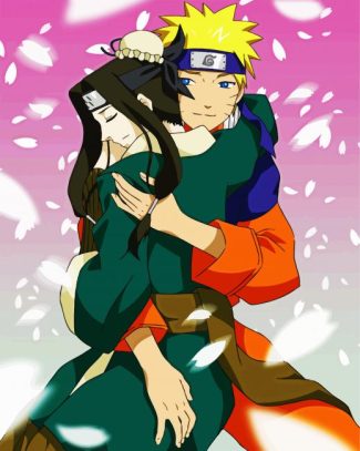 Haku And Naruto Hug diamond painting