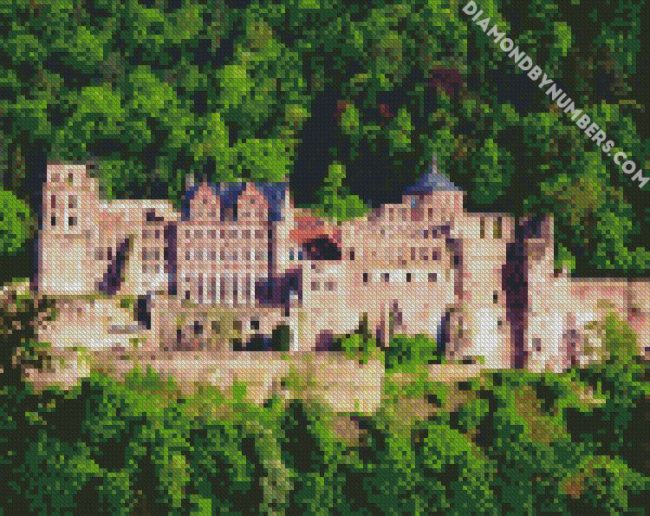 Heidelberg Castle diamond painting
