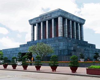 Ho Chi Minh Mausoleum Vietnam diamond painting