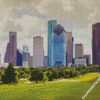 Houston City diamond painting