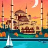 Illustration Hagia Sophia Mosque diamond painting