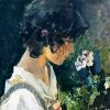 Italian Girl With Flowers By Sorolla diamond painting