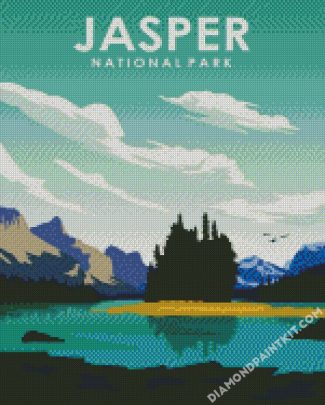 Jasper National Park Poster diamond painting