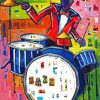 Jazz Drummer Art diamond painting