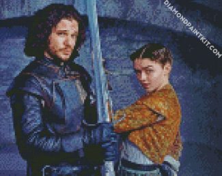 Jon Snow And Arya Stark diamond painting