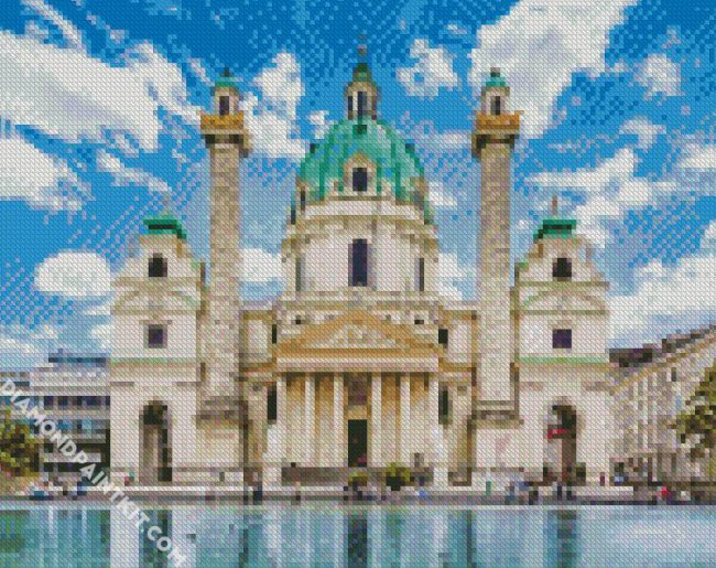 Karlskirche Wien diamond painting