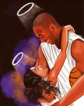 Kobe And Gigi diamond painting