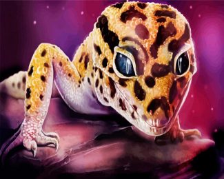 Leopard Gecko Lizard Art diamond painting