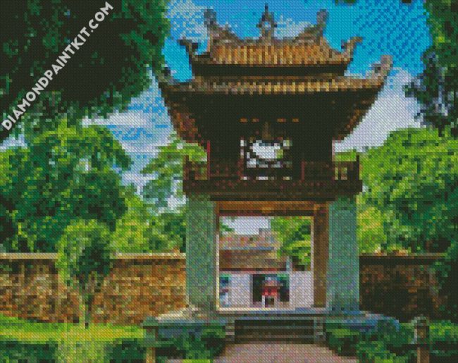 Literatute Temple Hanoi diamond painting