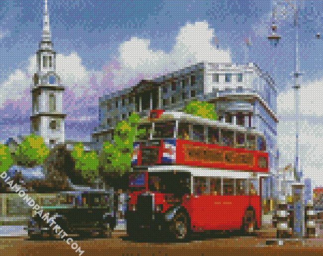 London City Bus diamond painting