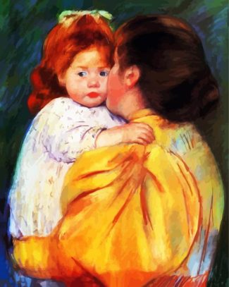 Maternal Kiss diamond painting