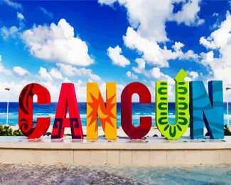 Mexico Cancun City diamond painting