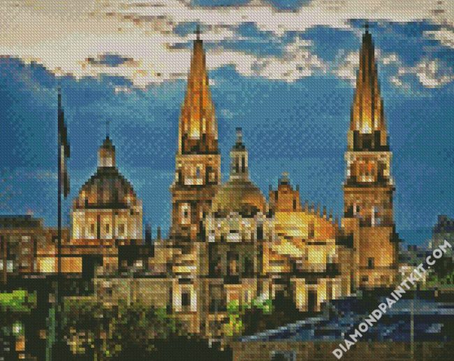 Mexico Guadalajara Cathedral diamond painting