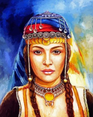 Moroccan Amazigh Woman diamond painting