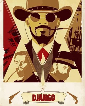 Movie Poster Django Unchained diamond painting