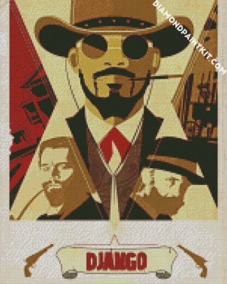 Movie Poster Django Unchained diamond painting