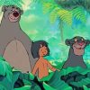 Mowgli And Bagheera And Baloo diamond painting