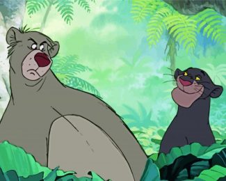 Mowgli And Baloo diamond painting