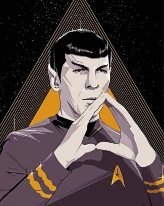 Mr Spock Star Trek diamond painting
