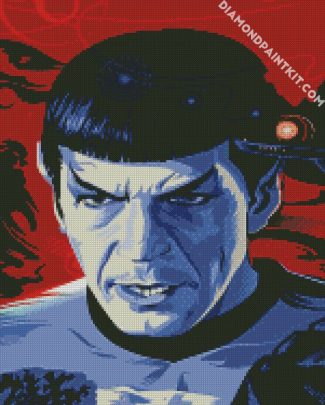Mr Spock Star Trek Illustration diamond painting