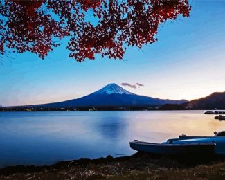 Mt Fuji Sundown diamond painting