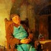 Old Man Smoking Cigar diamond painting
