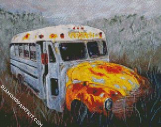 Old School Bus diamond painting