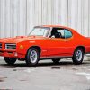 Orange Classic GTO Car diamond painting