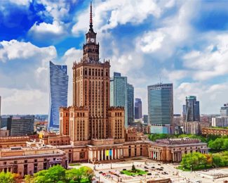 Palace Of Culture And Science Warsaw diamond painting