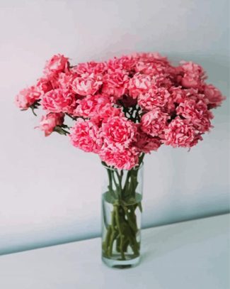 Pink Carnation Vase diamond painting