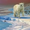 Polar Bear In Snow diamond painting