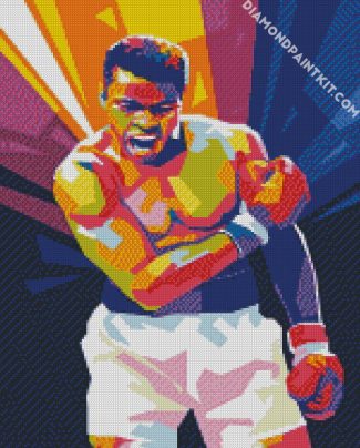 Pop Art Muhammad Ali diamond painting