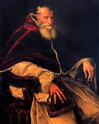 Portrait Of Pope Paul III Tiziano diamond painting