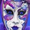Purple Carnival Mask diamond painting