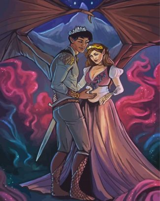 Rhysand And Feyre diamond painting