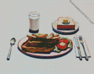 Roast Beef Dinner By Thiebaud diamond painting