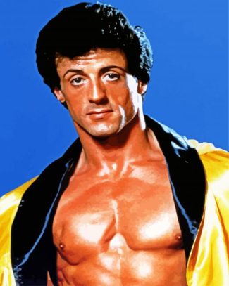 Rocky Balboa By Sylvester Stallone diamond painting