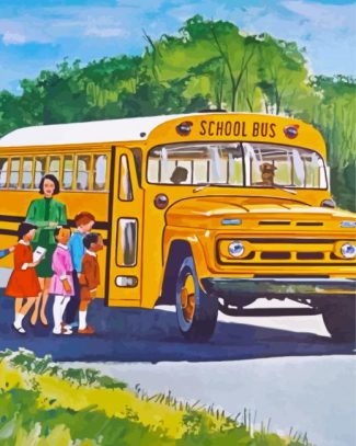 School Bus diamond painting