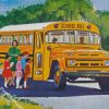 School Bus diamond painting