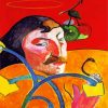 Self Portrait With Halo Gauguin Art diamond painting