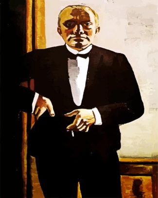 Self Portrait In Tuxedo By Beckmann diamond painting