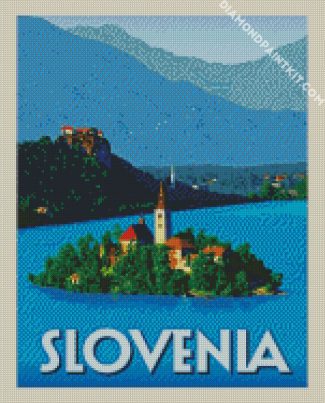 Poster Slovenia diamond painting