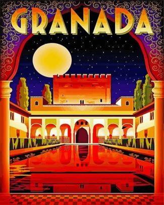 Spain Granada Poster diamond painting