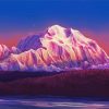 Sunset Denali Mountain diamond painting