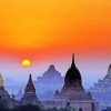 Sunset In Bagan Myanmar diamond painting