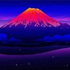 Sunset Fuji diamond painting