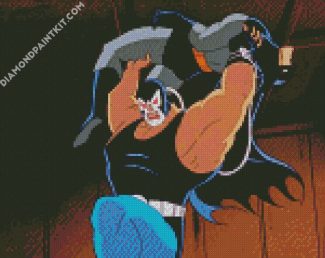 Supervillain Bane And Batman diamond painting