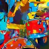The Abstract Drummer diamond painting