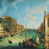 The Grand Canal From San Vi Venice By Canaletto diamond painting