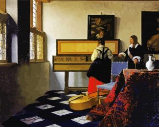 The Music Lesson Vermeer diamond painting